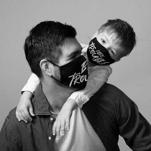 DOPPELPACK - Kindermaske und Erwachsenenmaske - Big Trouble - Little Trouble