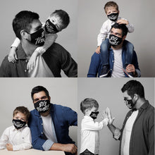 Laden Sie das Bild in den Galerie-Viewer, DOPPELPACK - Kindermaske und Erwachsenenmaske - Big Trouble - Little Trouble
